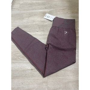 [L] NWT Gymshark Marl Seamless Leggings - Plum Pink Marl/Dark Grey Marl/Plum Pin